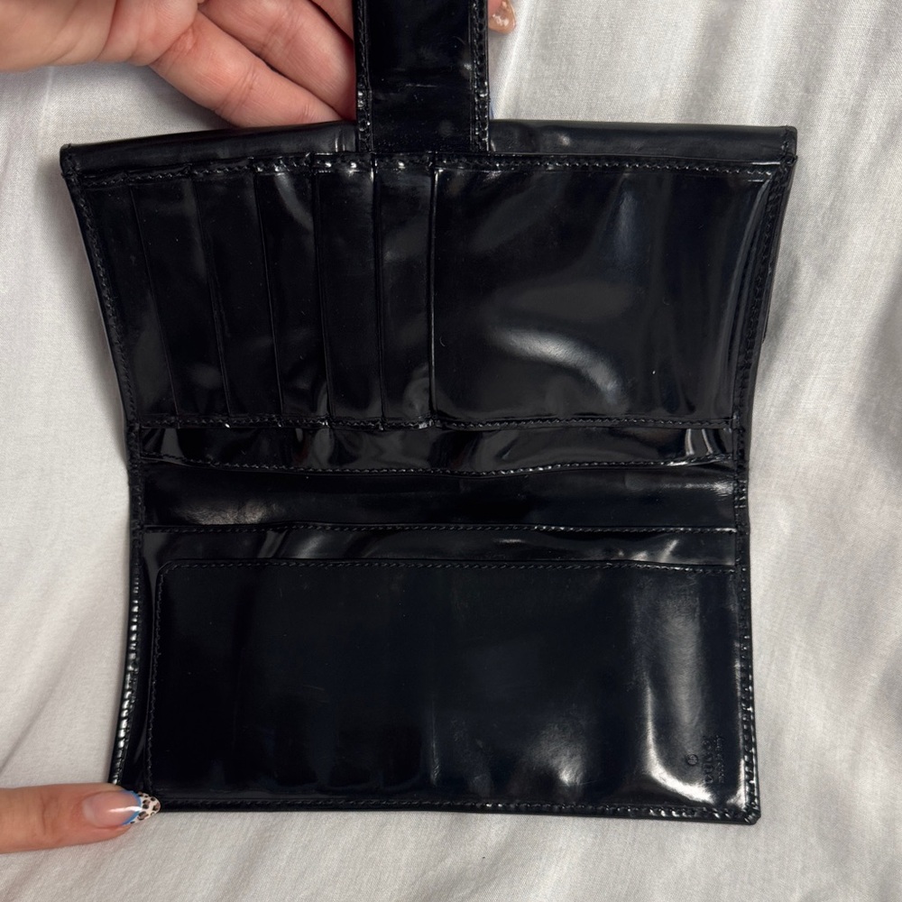 Gucci Midnight Black Leather Pouch - Picture 6 of 7